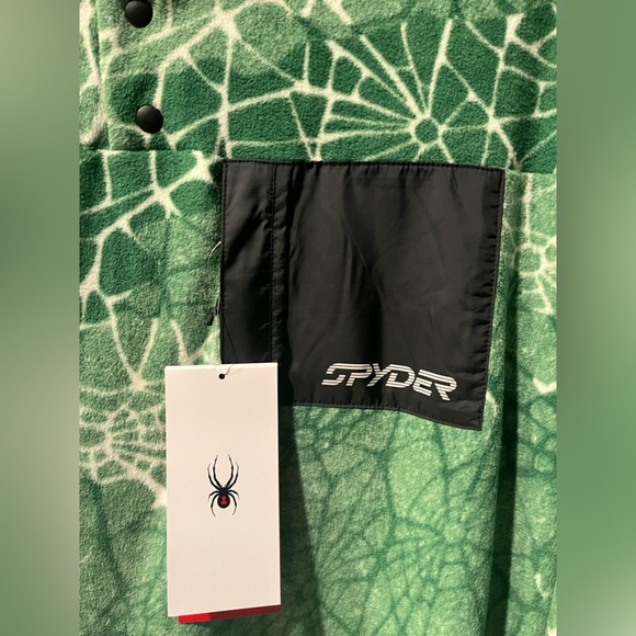 Spyder Snap Lounge Fleece Pullover- Verdant Green Sz XXL Unisex NWT - Picture 14 of 16